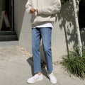 Straight denim jeans