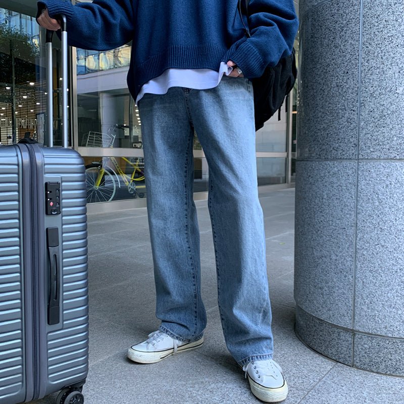 Straight wide pants