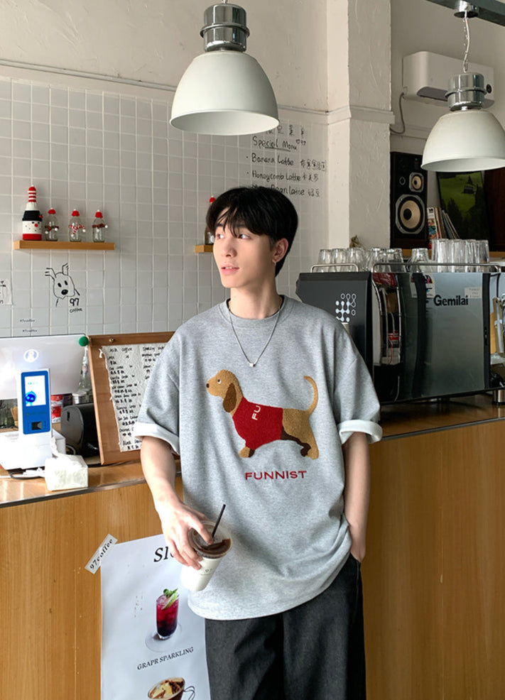 Dog print T-shirt