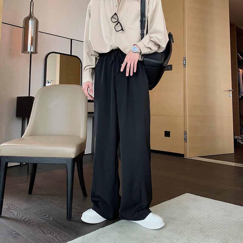 Drawstring Wide Leg Pants
