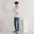 half zip high-collar sweater