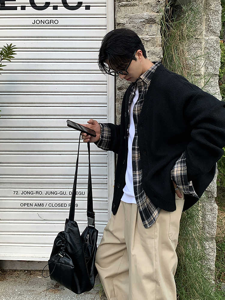Black cardigan
