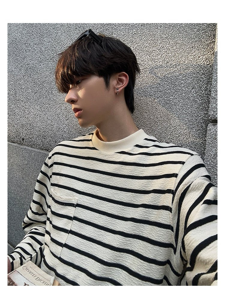 Border long T-shirt