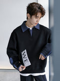 Denim shirt sweatshirt