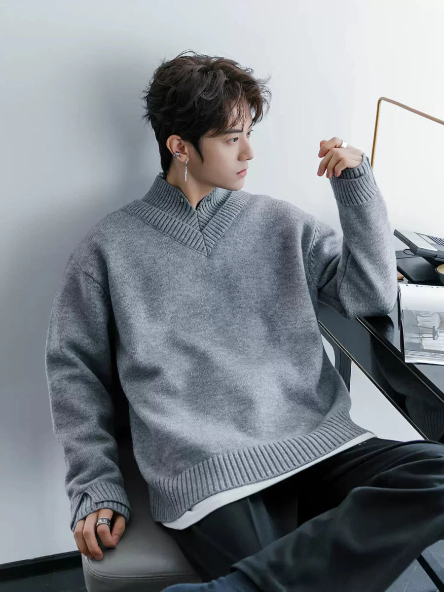 Double neck sweater