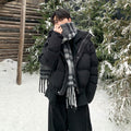 Down jacket with high neck