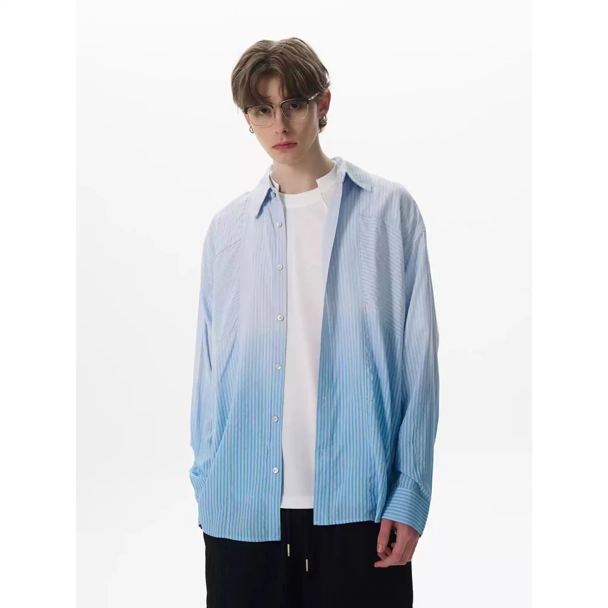Gradient striped shirt