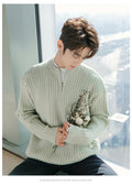 Half zip knit sweater
