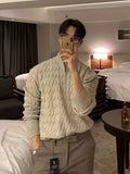Half zip long sleeve sweater