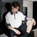 Half zip polo shirt