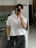 Henry collar short sleeve T-shirt