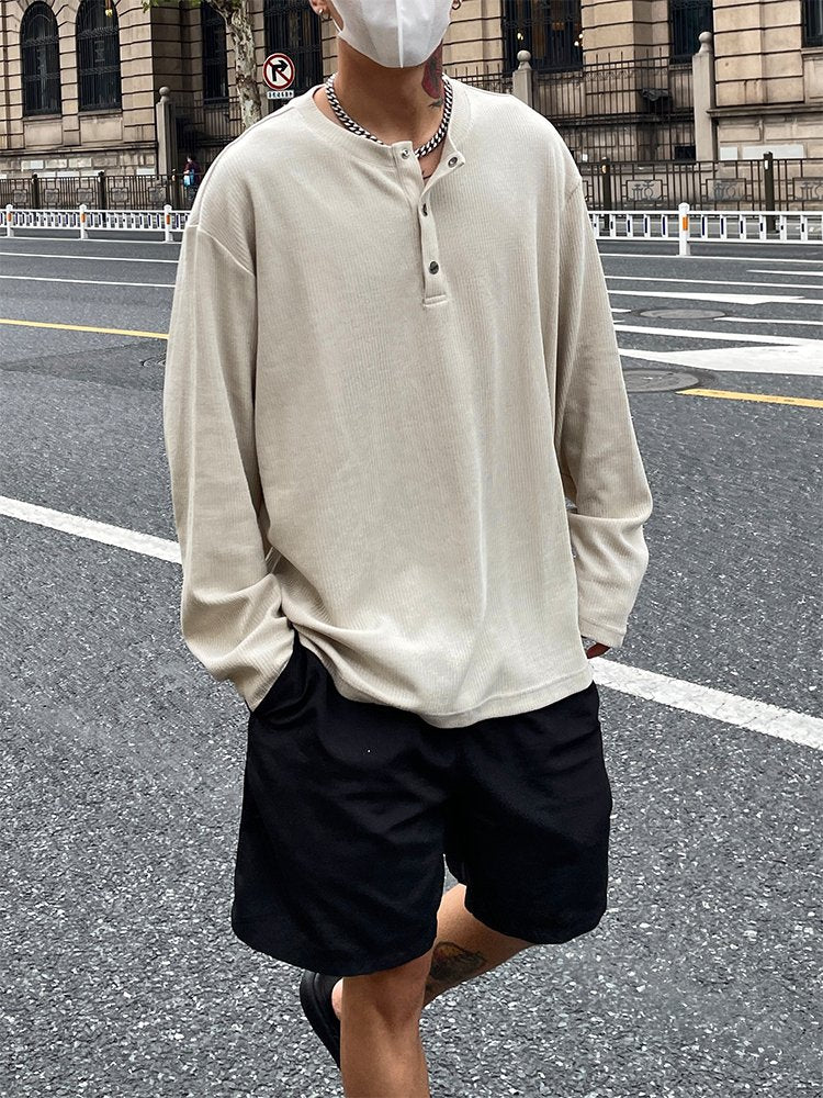 Henry collar sweatshirt