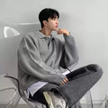 Knit polo sweater