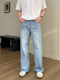 Light blue straight jeans