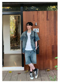 デニムセットアップ メンズ ライト｜Light Denim SHIRT SET