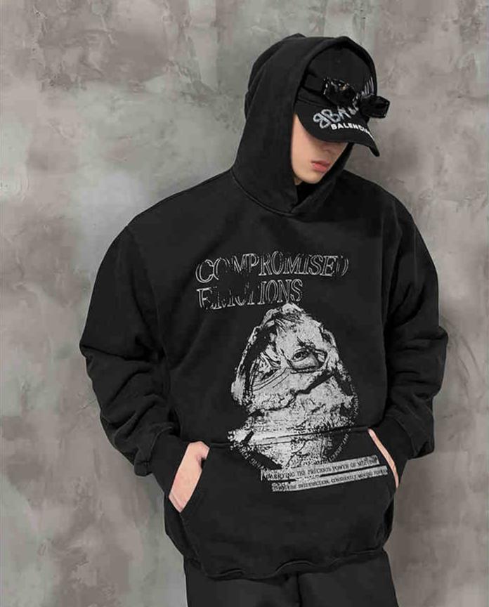Logo print hoodie
