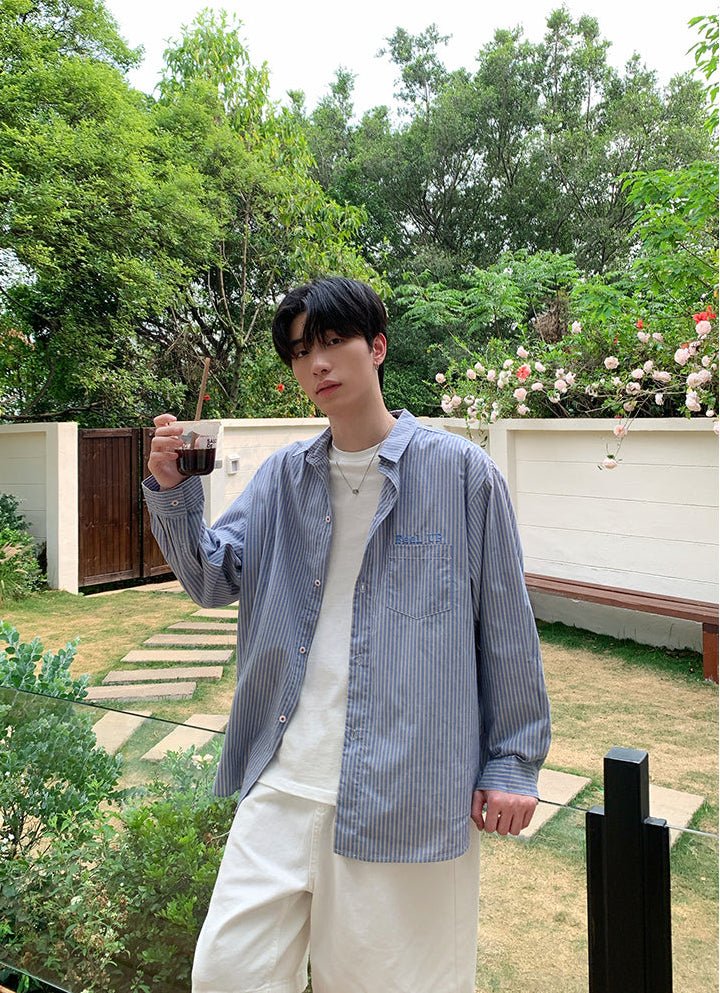 Long sleeve striped shirt
