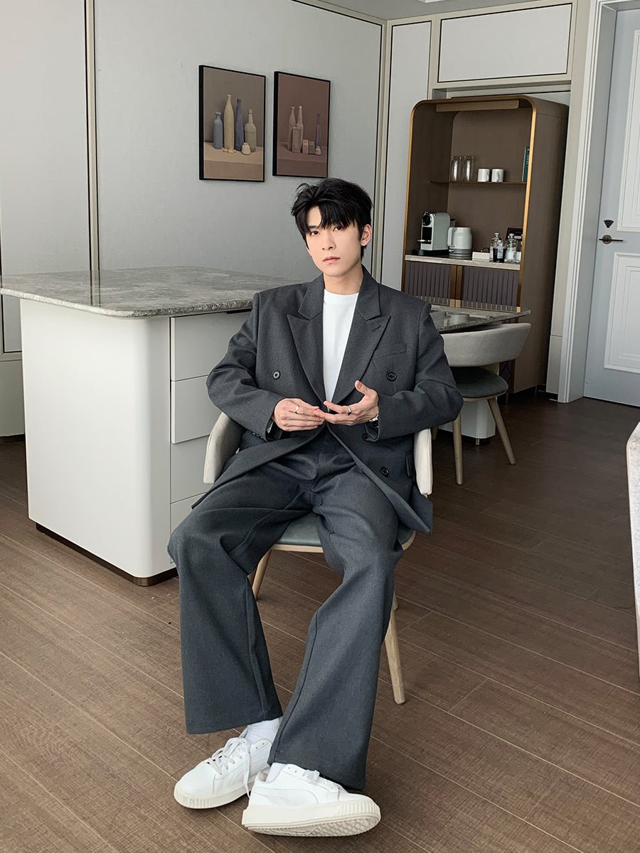 Loose suit jacket pants