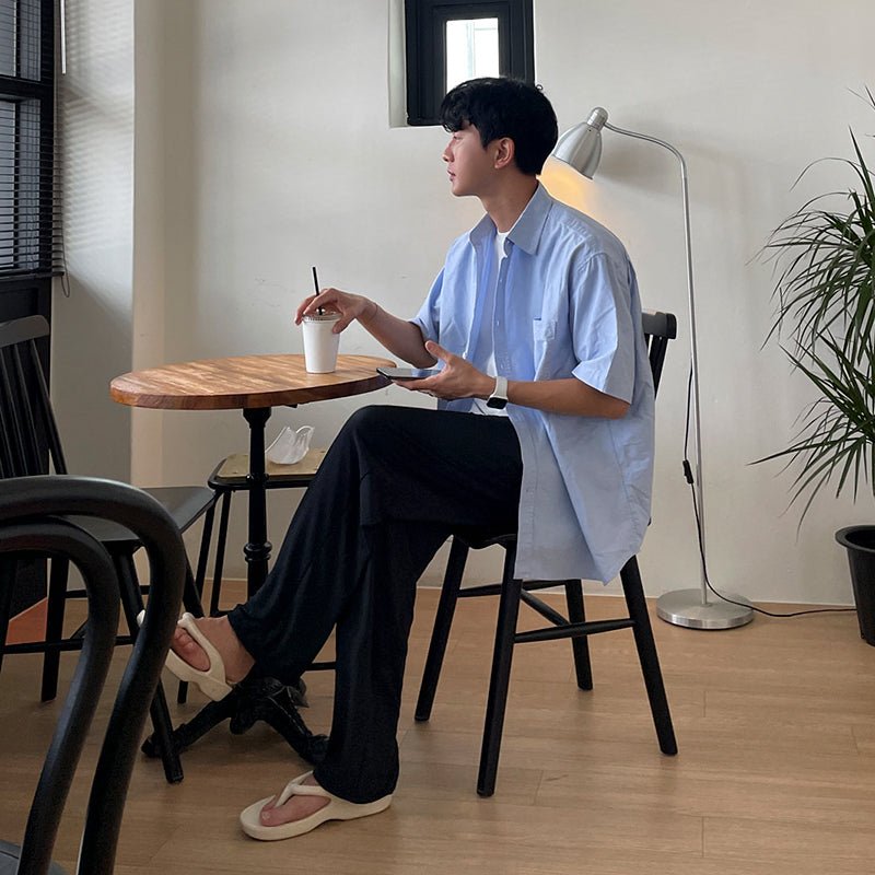 Over -size short sleeve shirt