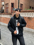 PU leather jacket