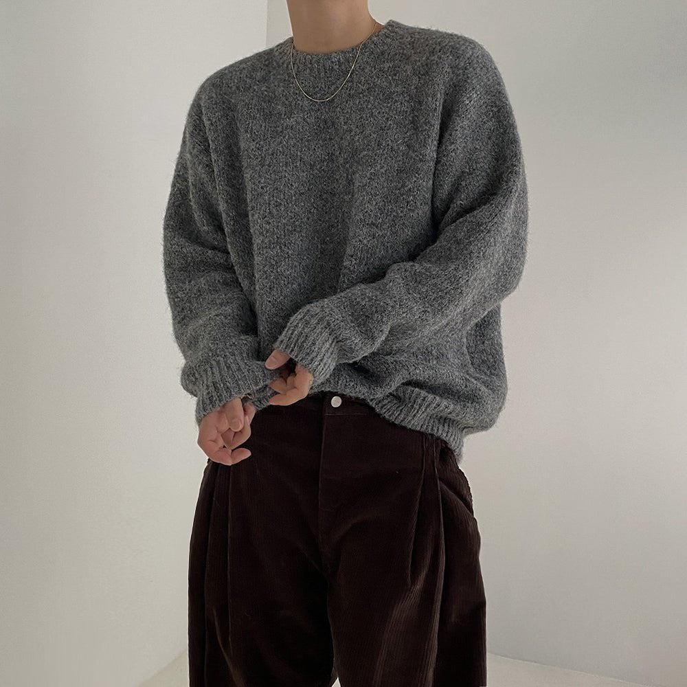 Pullover long sleeve knit sweater