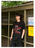 Round neck loose T-shirt
