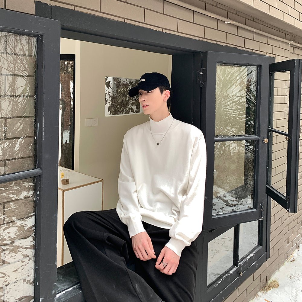 Semitar Neck Sustainable Sweater
