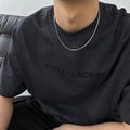 Snake bone chain titanium necklace