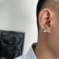 Square titanium earrings