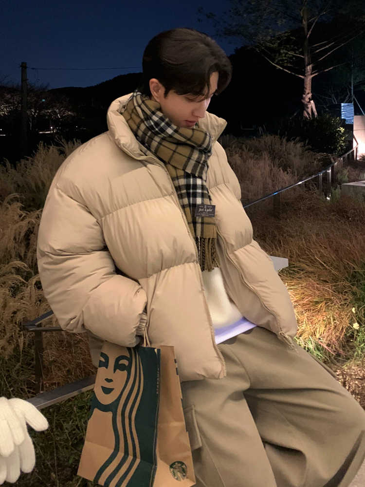 Stand collar down jacket