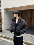 Stand collar short length down jacket