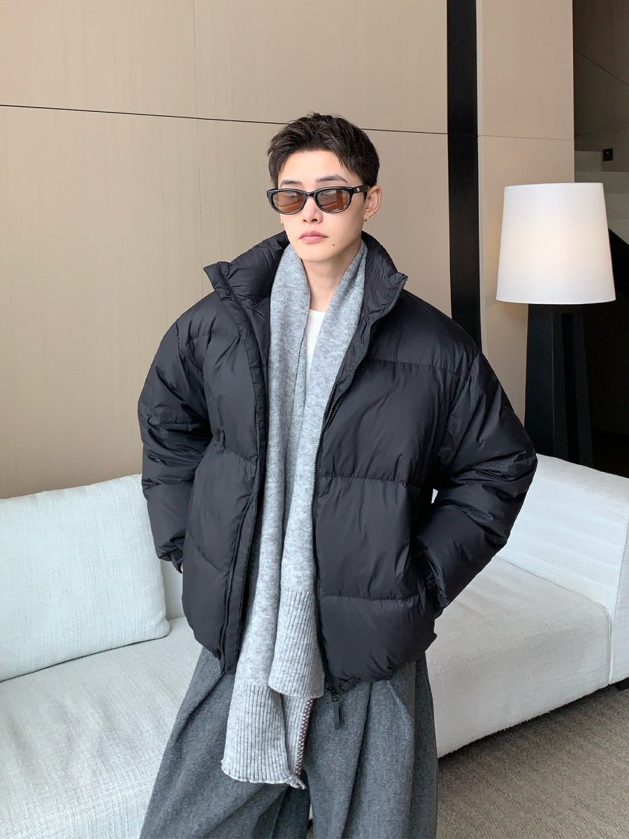 Stand Collar White Duck Down Jacket