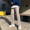 Straight slim slacks