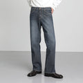 Straight wide denim pants