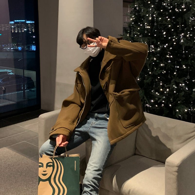 Thick duffle coat
