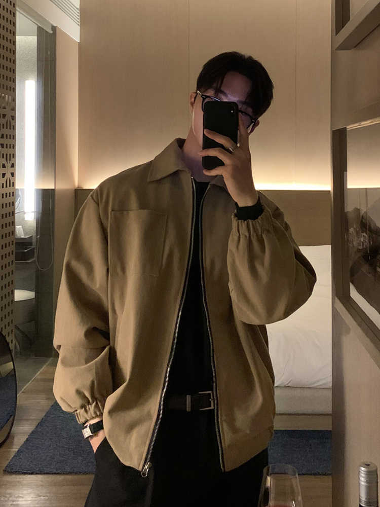 zipper lapel jacket
